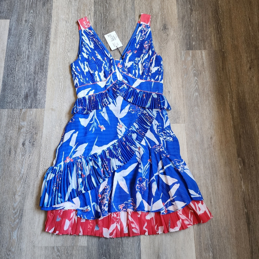 TANYA TAYLOR PARROT TULIP EVA DRESS